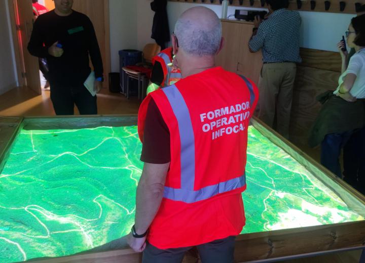 Figura 1. Banco de arena del Centro para la Defensa contra el Fuego (CDF) de León. Fuente CDF