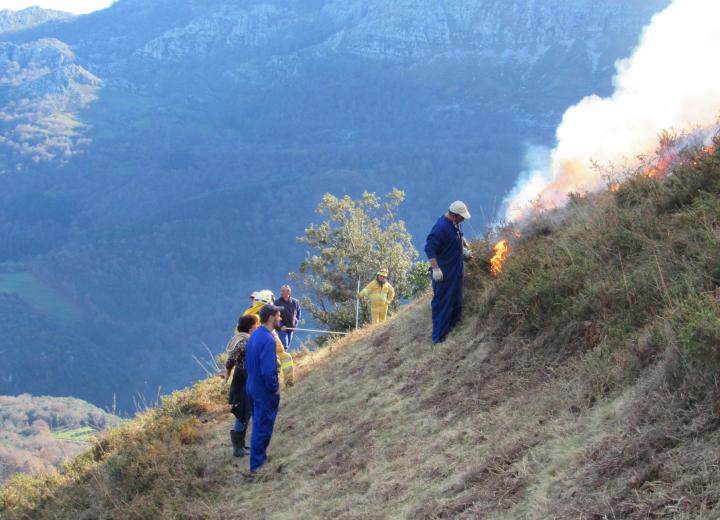 Figura 1. Cierre de quema simplificada realizada por los solicitantes. Fuente EPRIF Comarca Del Pas (Cantabria).