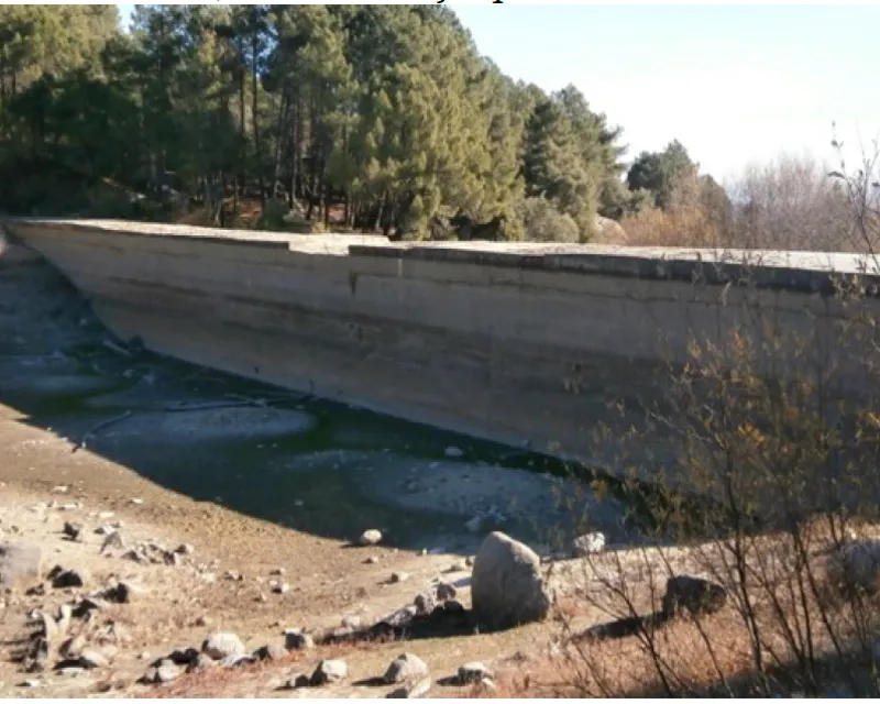 Foto de la presa tomada en 2019