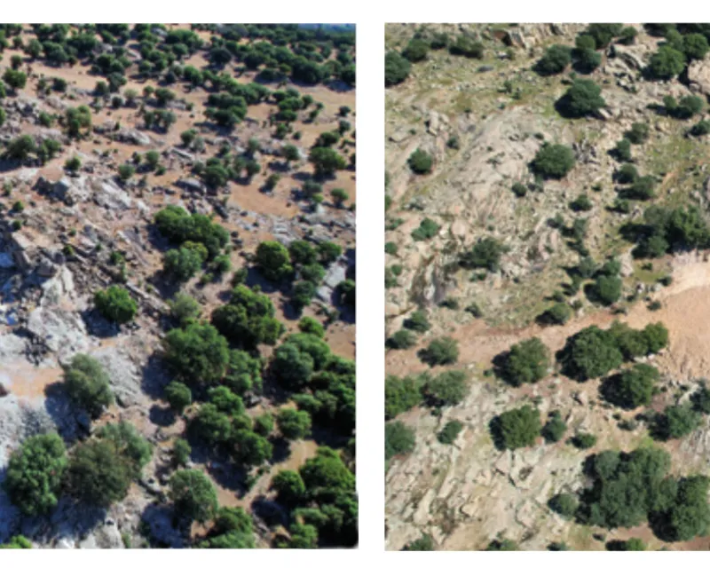 Cantera 1. Antes y después.