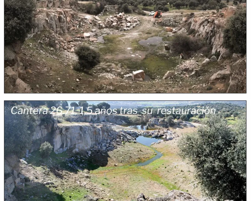 Cantera 4 Antes y después.